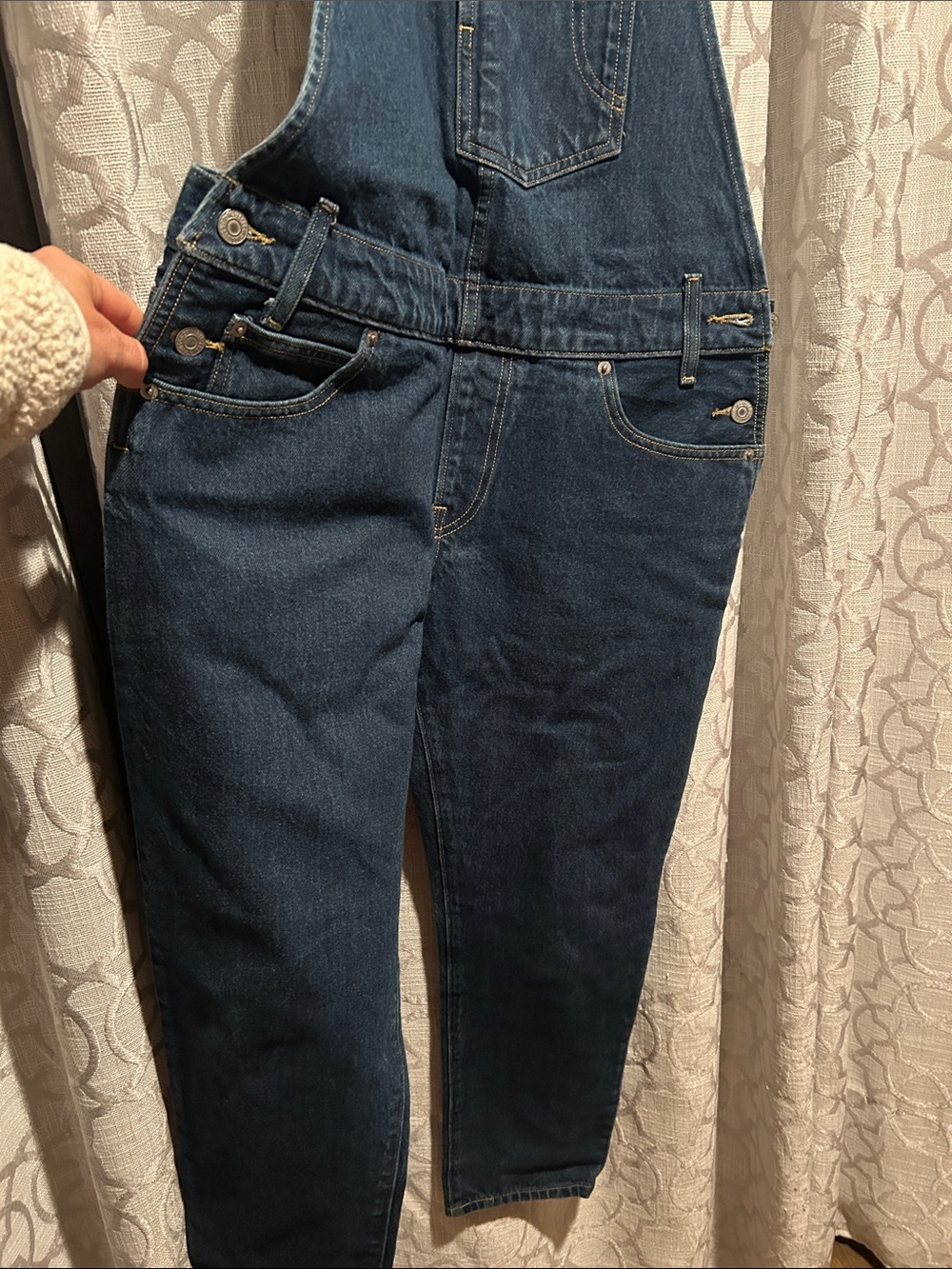 Levi's Indigo Blue Denim Overalls with Signature Patch - Picture 3 of 5
